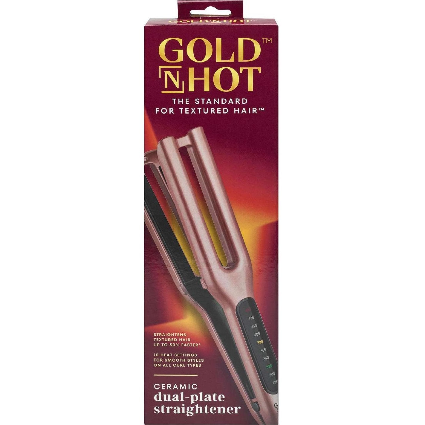 Gold N Hot Gold N Hot Ceramic Dual Plate Straightner 1 Inch 1In