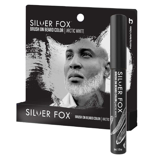 Silver Fox Brush On Beard Color [Artic White]