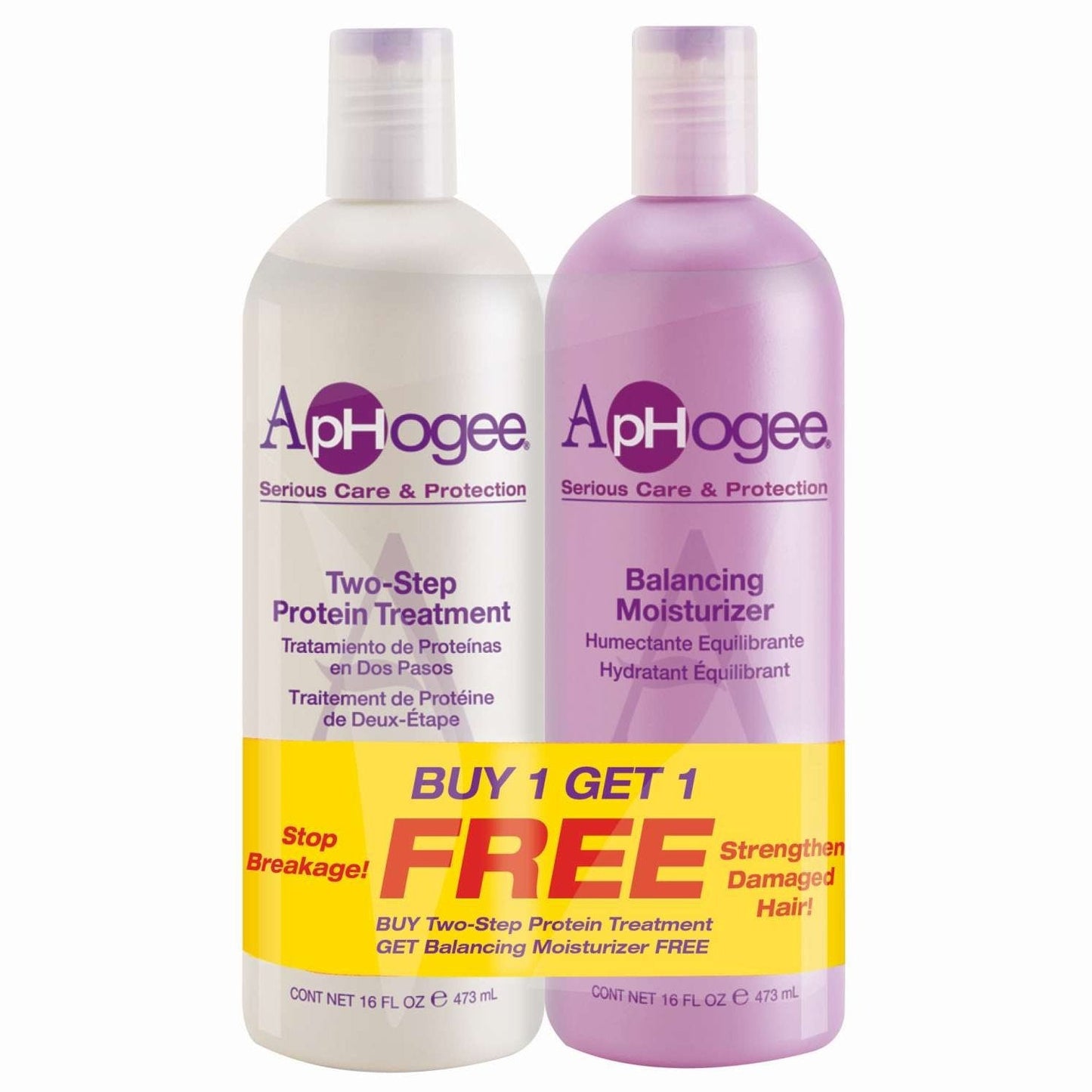 Aphogee Two-Step Protein Duo Pack 4 Fl  Oz And 8 Fl Oz