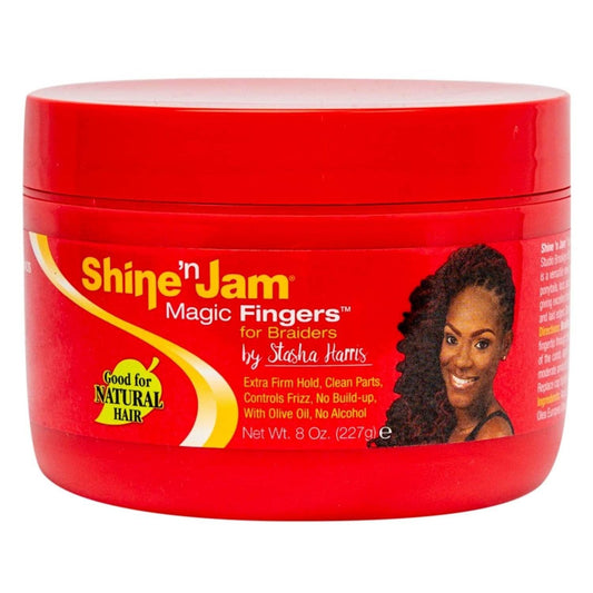 Ampro Shine-N-Jam Magic Fingers For Braids Gel 8oz