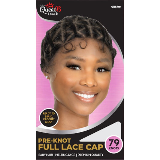 Queen B Pre-Knot Full Lace Cap - 79 Knots